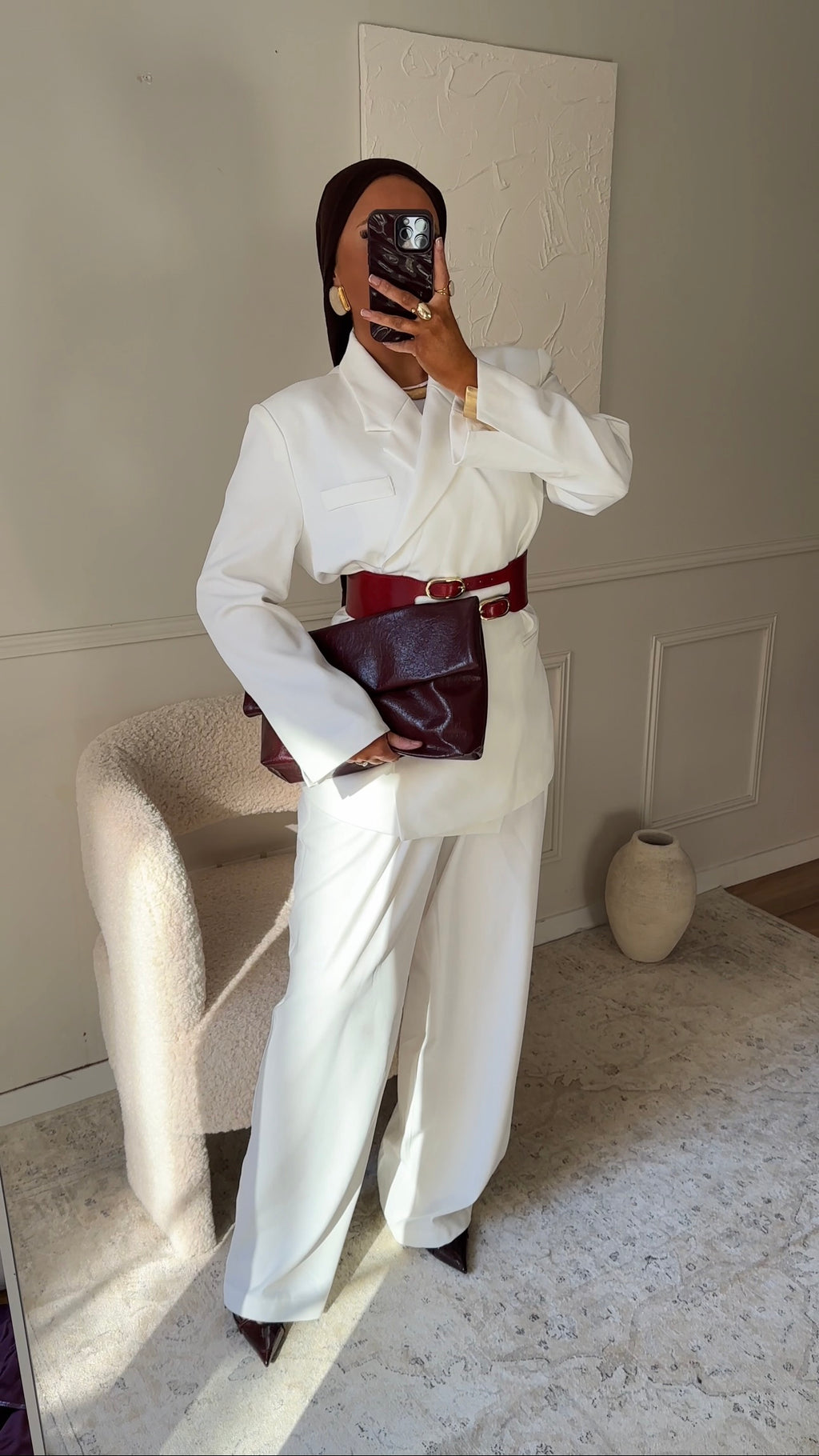 [GAMME PREMIUM] Pantalon ultra long | Blanc