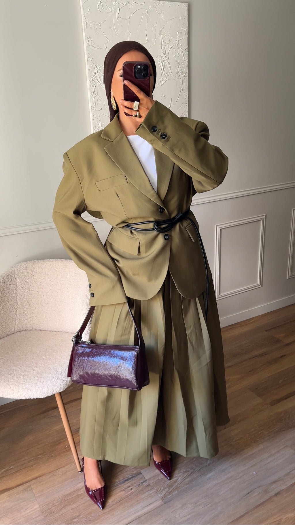 [GAMME LUXE] Blazer ultra oversize | Vert