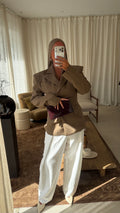 Pantalon ultra long | Blanc