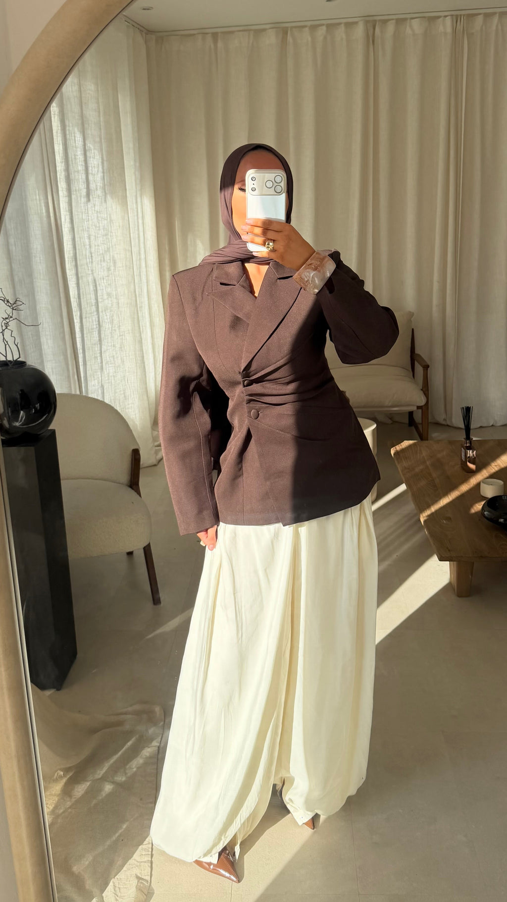 Blazer cintré à boutons GOYA | Marron