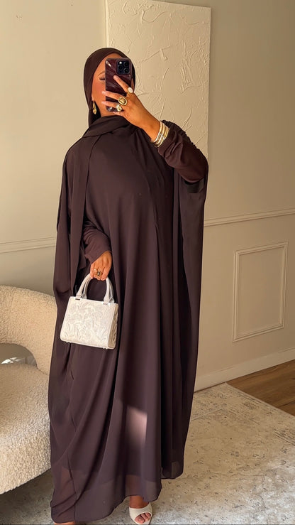[CRÉATION] Cape transparente WAELIA | Marron