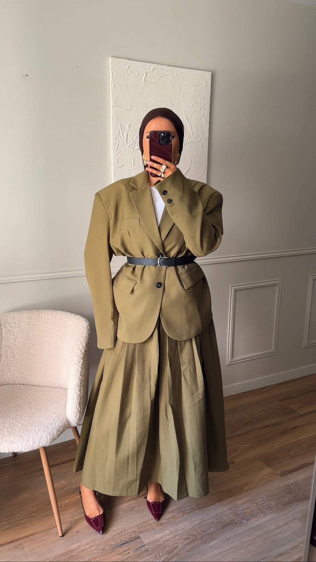 [GAMME LUXE] Blazer ultra oversize | Vert