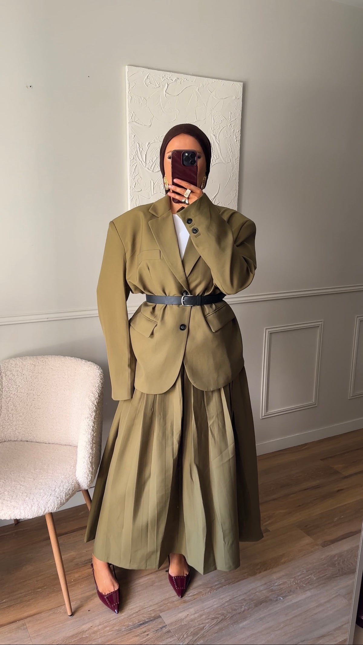 [GAMME LUXE] Blazer ultra oversize | Vert