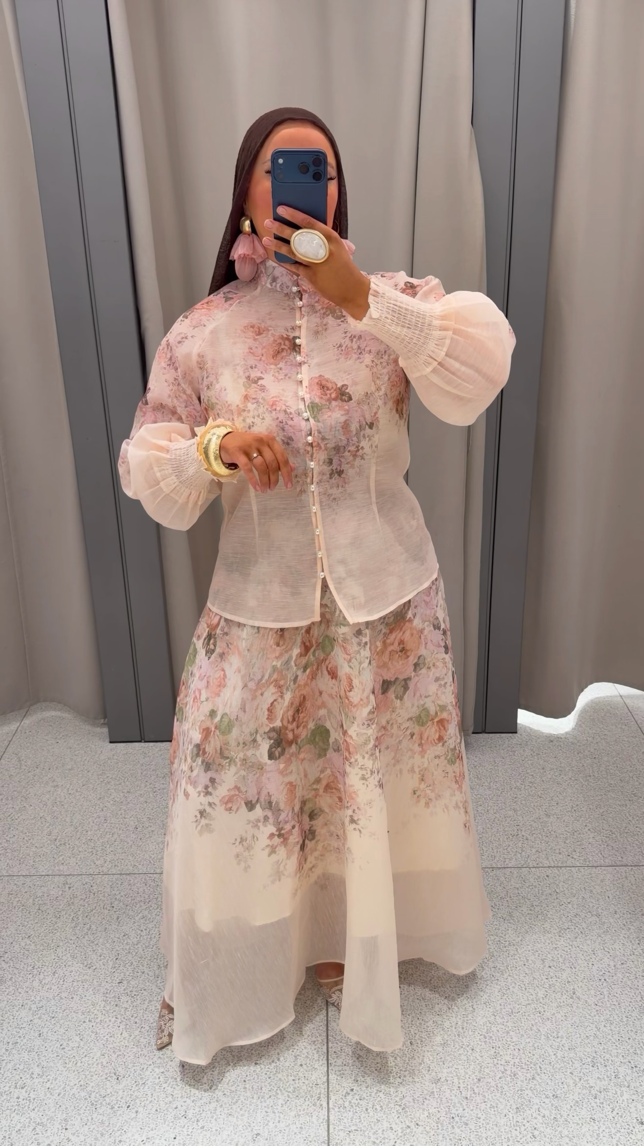 [GAMME LUXE] Set fleuri AMALIA | Rose clair