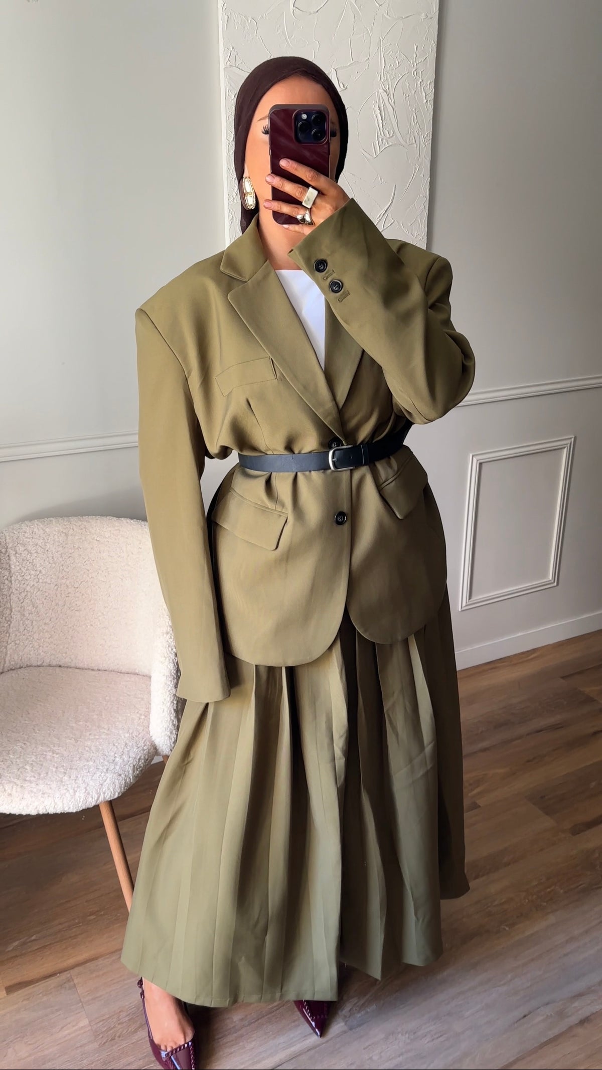 [GAMME LUXE] Blazer ultra oversize | Vert