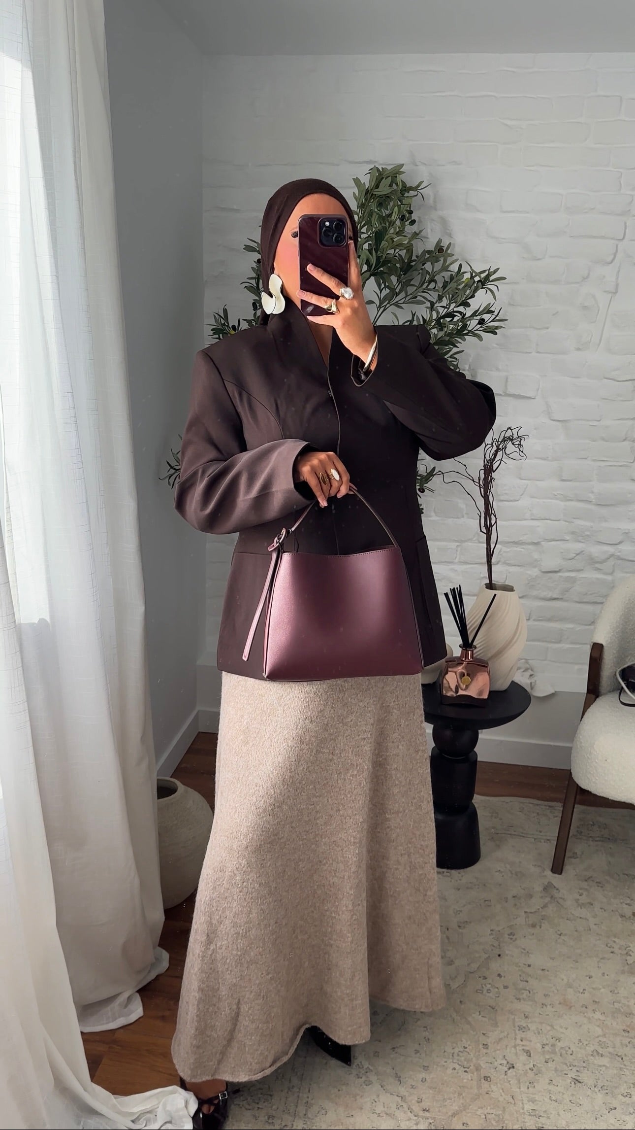 [CRÉATION] Blazer ultra cintré épais | Marron