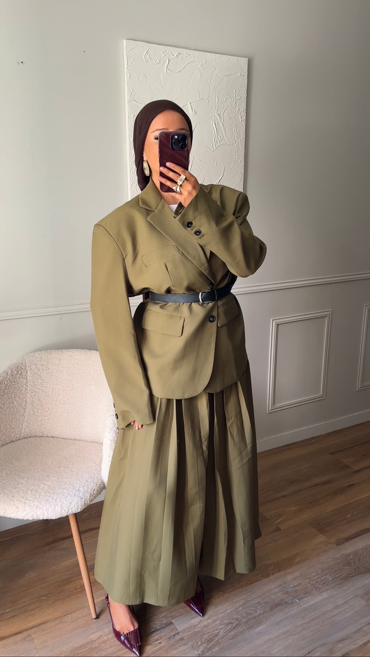 [GAMME LUXE] Blazer ultra oversize | Vert