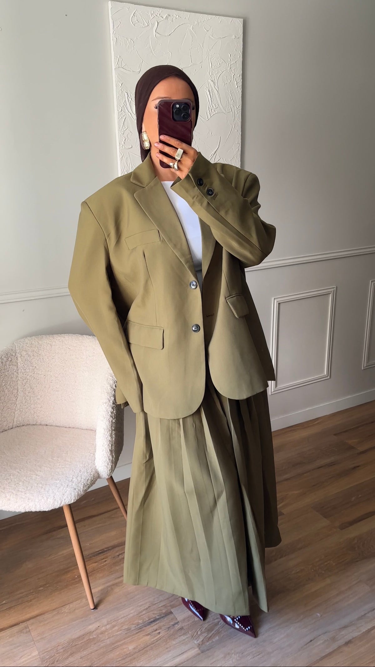 [GAMME LUXE] Blazer ultra oversize | Vert