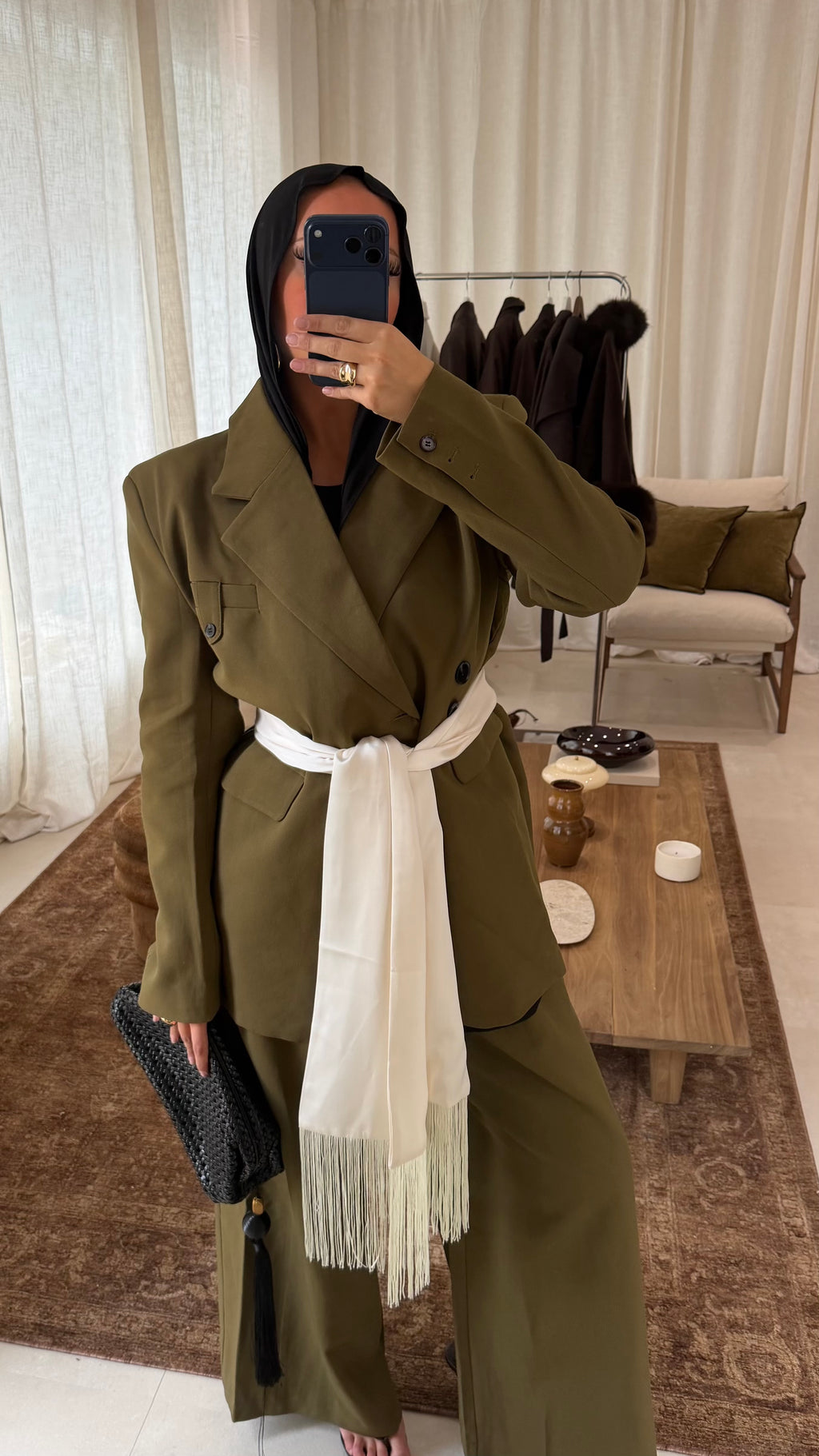 [GAMME LUXE] Blazer ultra oversize GAIA | Vert