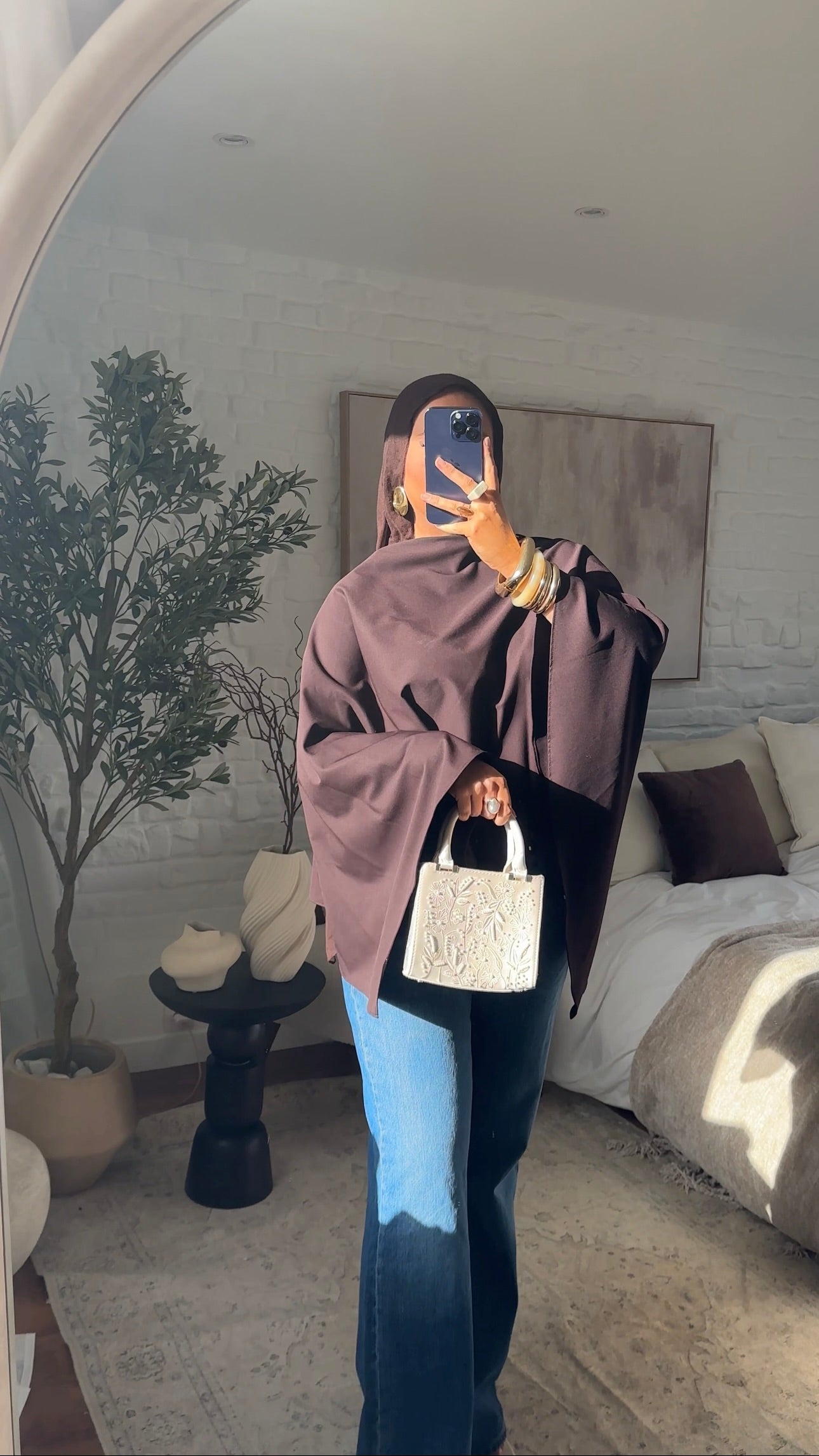 [CRÉATION] Cape oversize | Bordeaux
