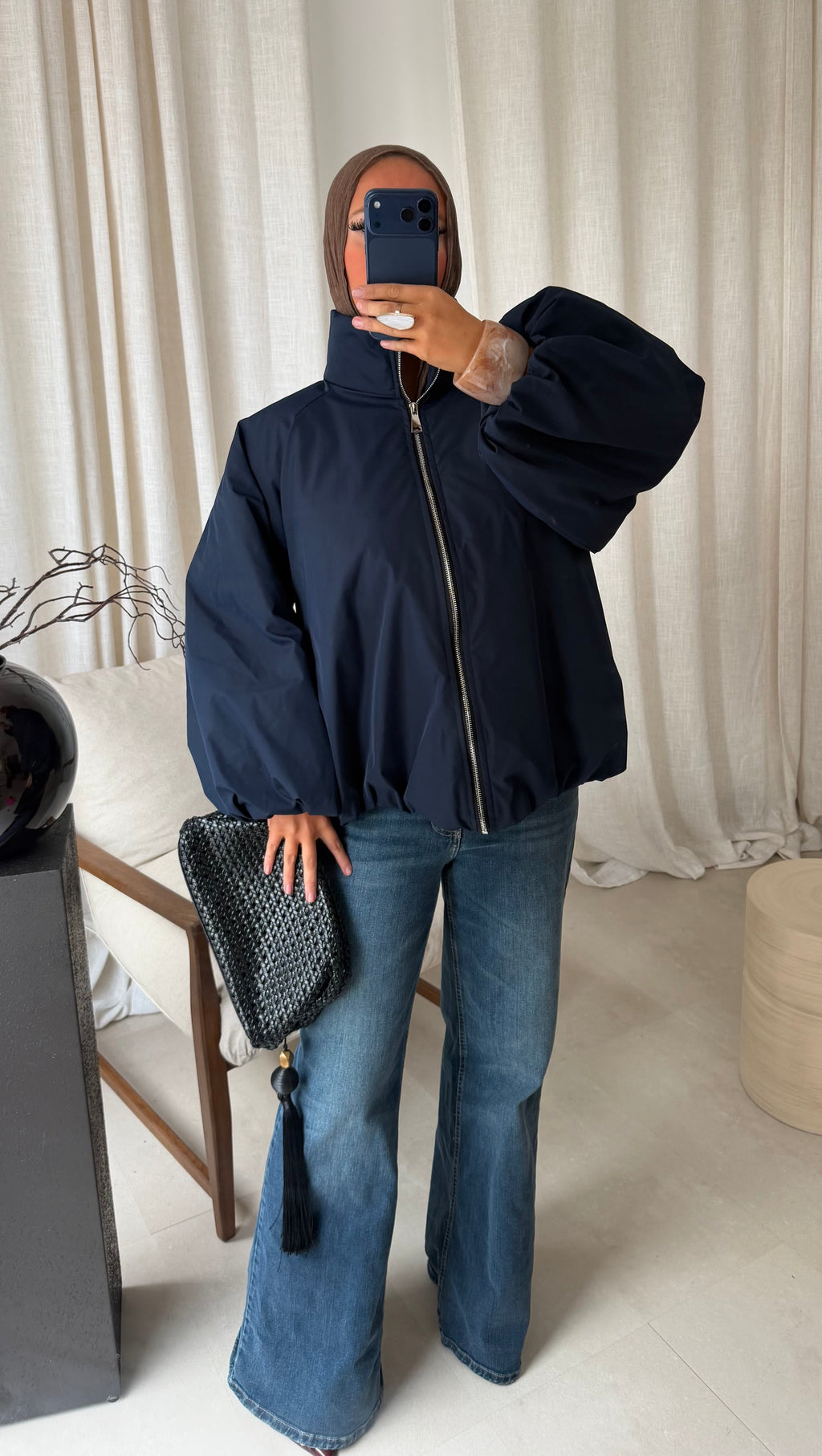 Bomber ultra épais | Bleu marine