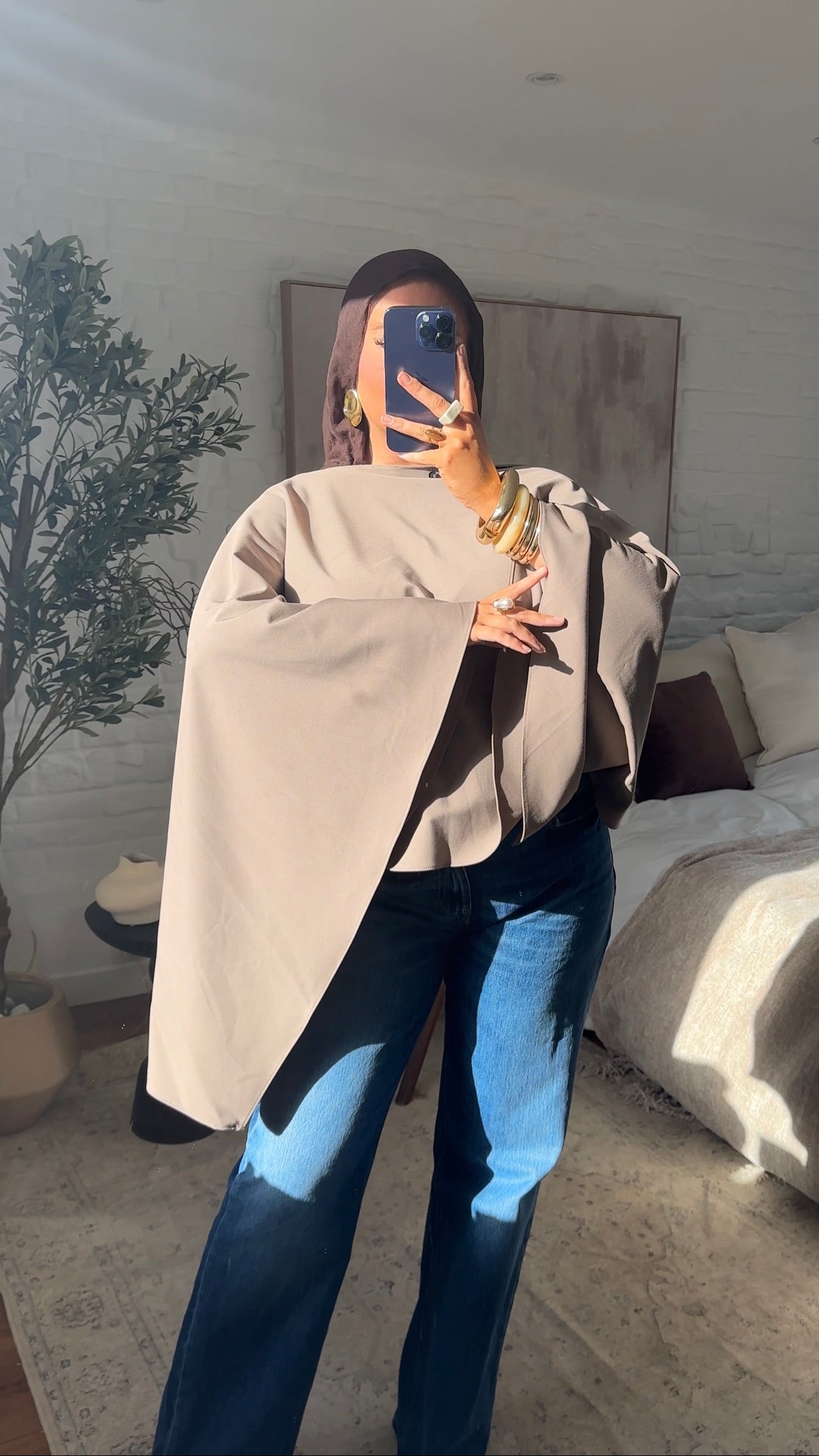 [CRÉATION] Cape oversize | Beige
