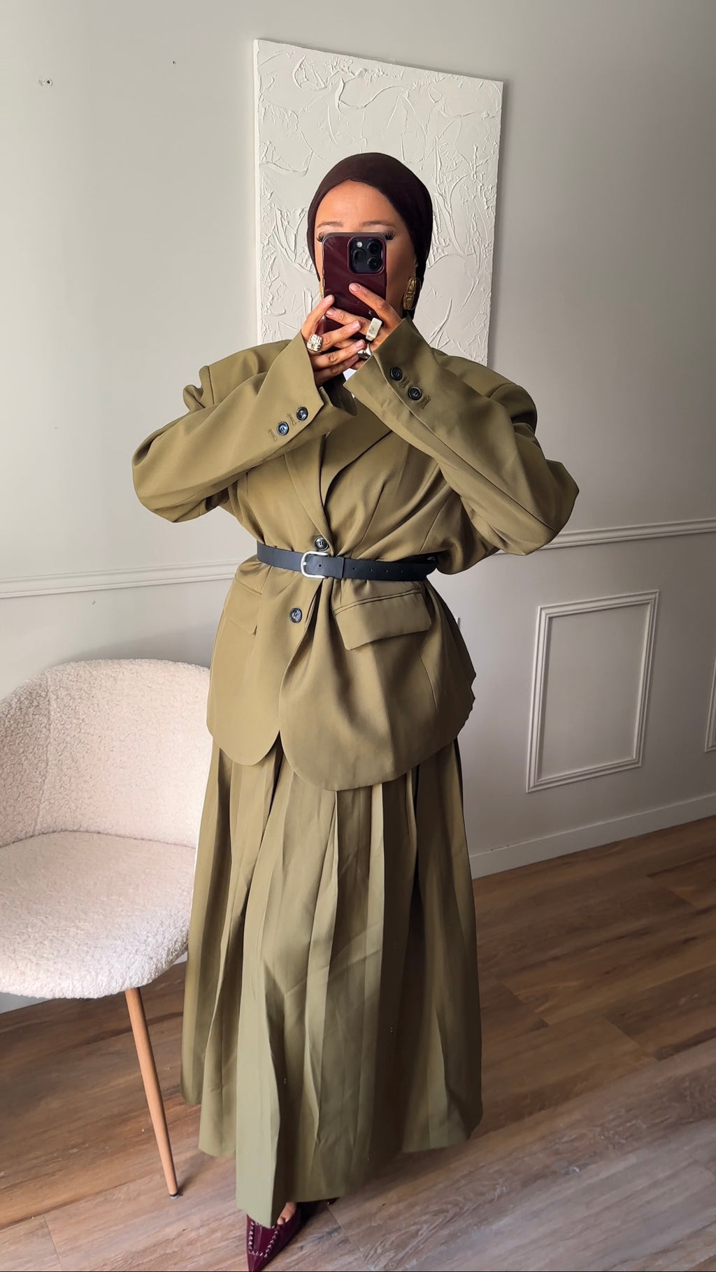 [GAMME LUXE] Blazer ultra oversize | Vert