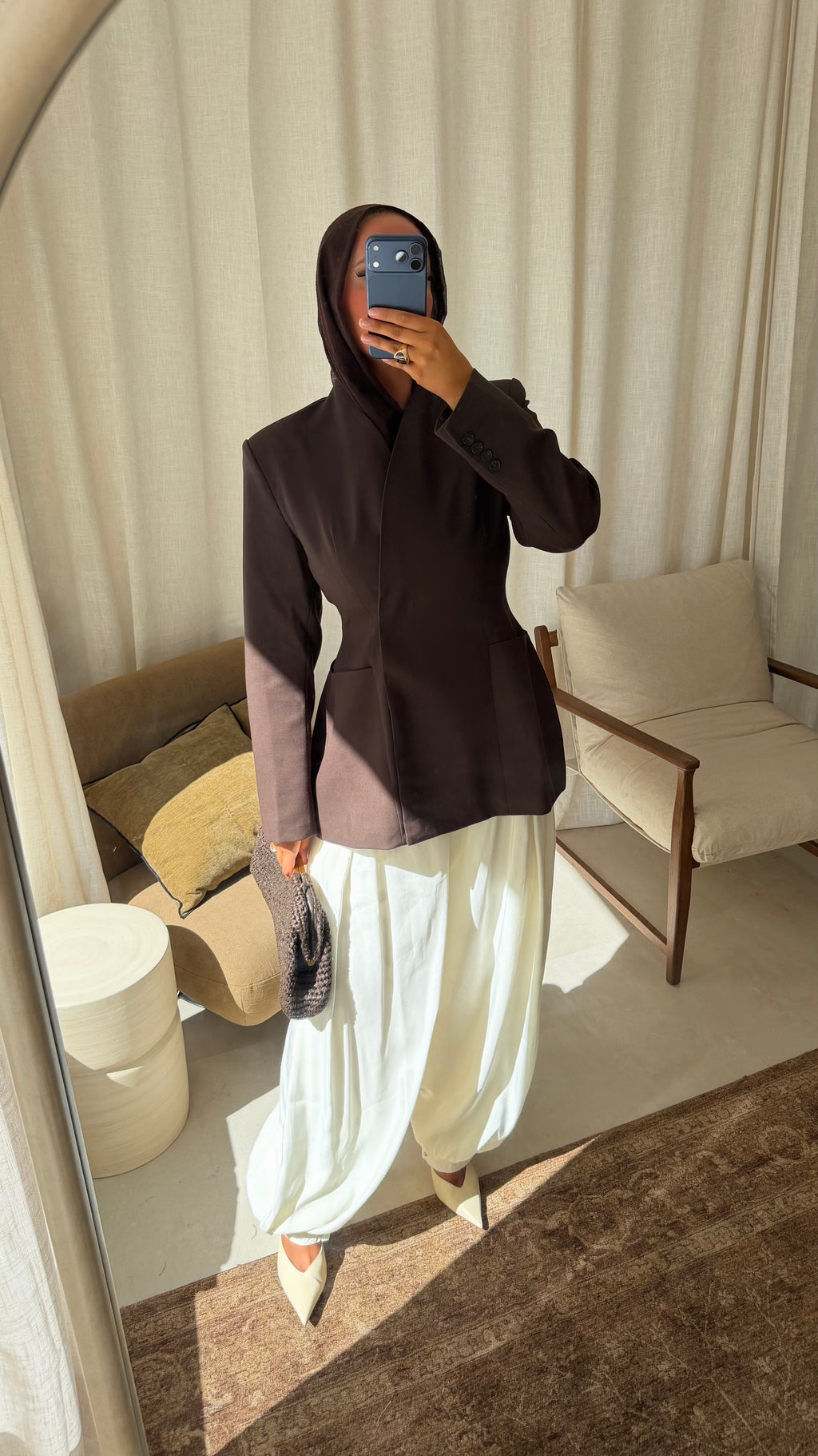 [GAMME LUXE] Blazer épais ultra cintré | Marron foncé | Pré-commande (envoi sous 1 semaine)