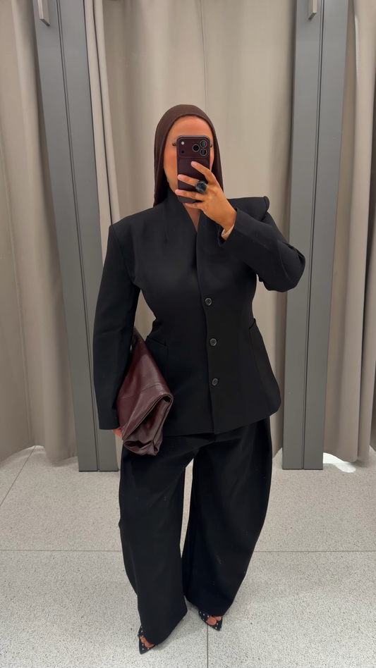 [GAMME PREMIUM] Blazer cintré | Noir