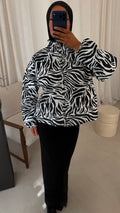 [GAMME LUXE] Veste bomber zébrée