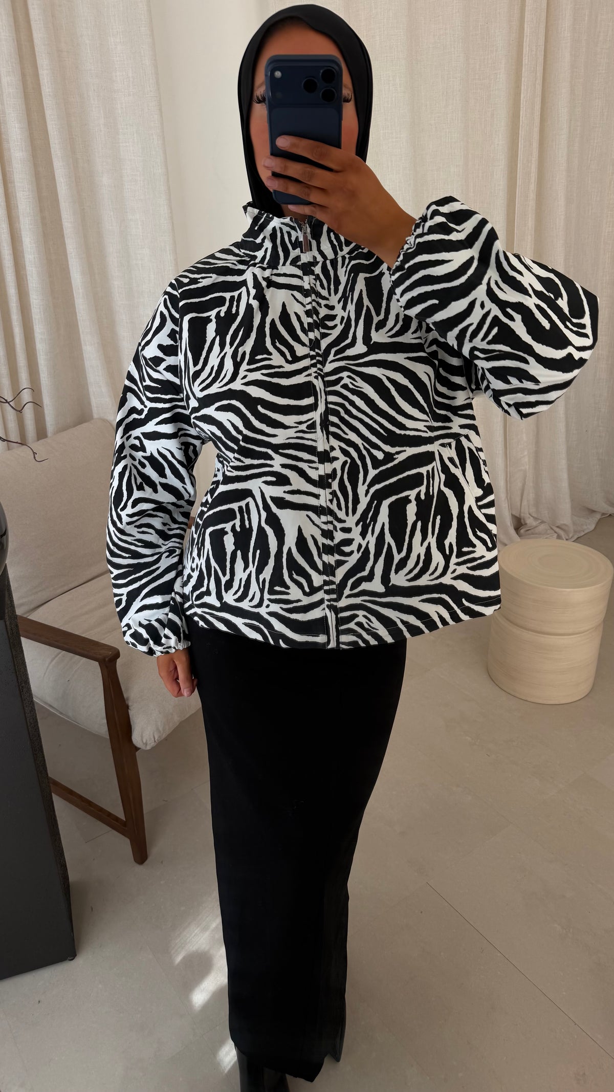 [GAMME LUXE] Veste bomber zébrée