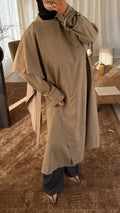 [GAMME PREMIUM] Trench ultra long à cape | Beige