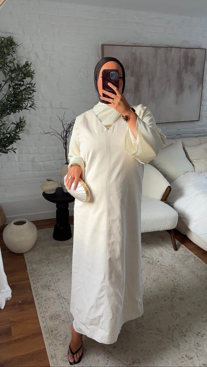 Robe longue en jean sans manches | Denim clair