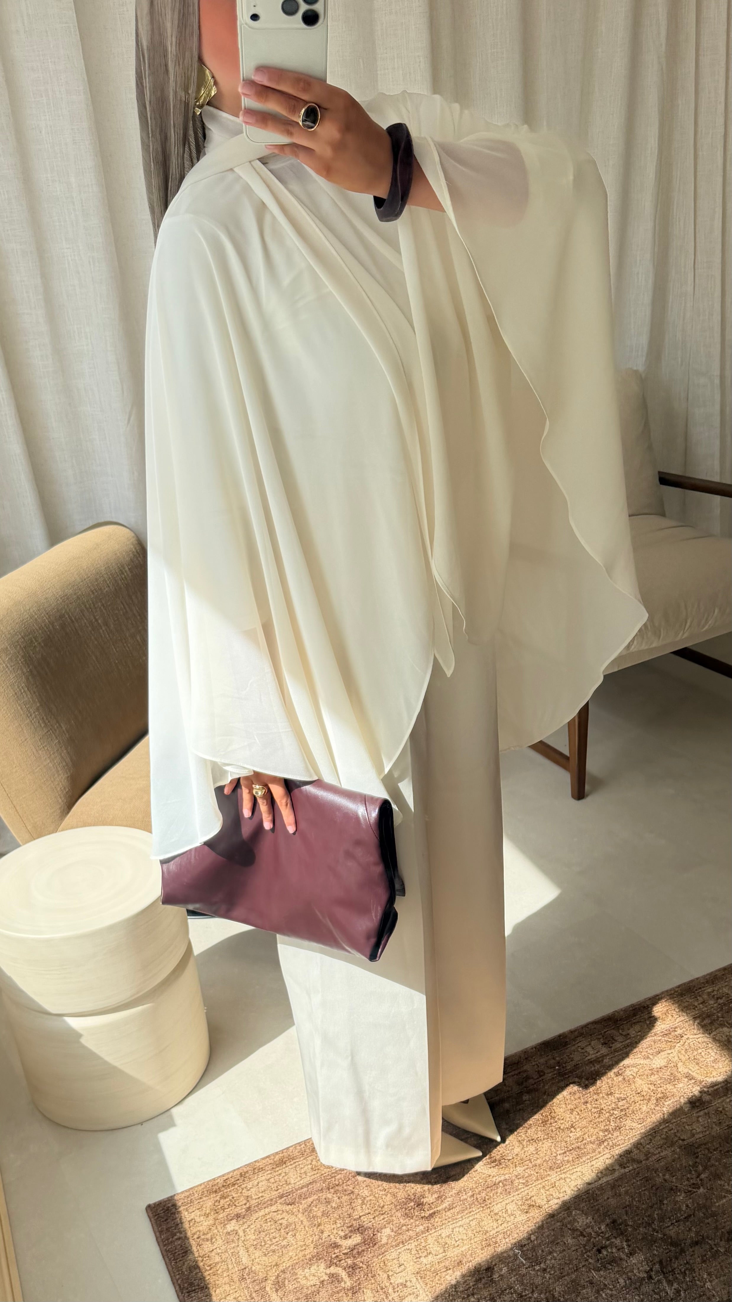 [CRÉATION] Cape faite en atelier MERYA | Crème