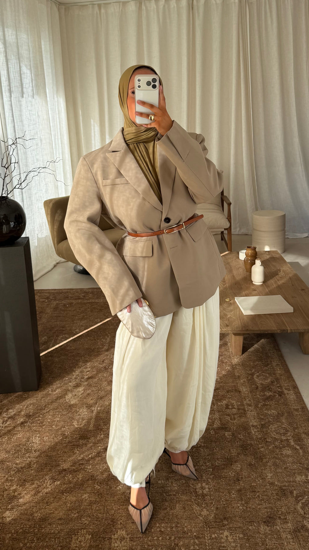 Blazer masculin ultra oversize | Beige