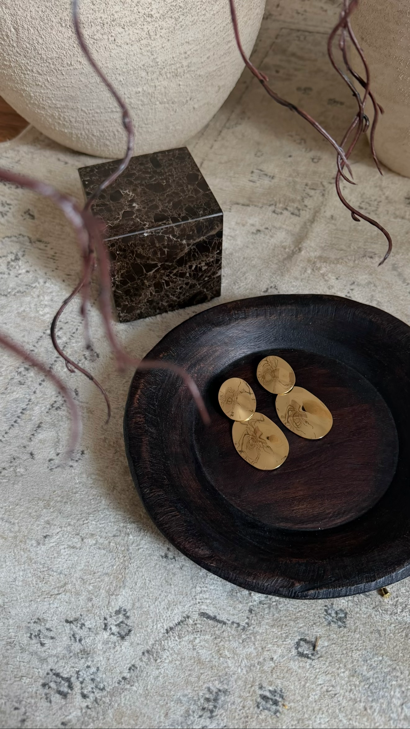 Boucles d'oreilles | Doré