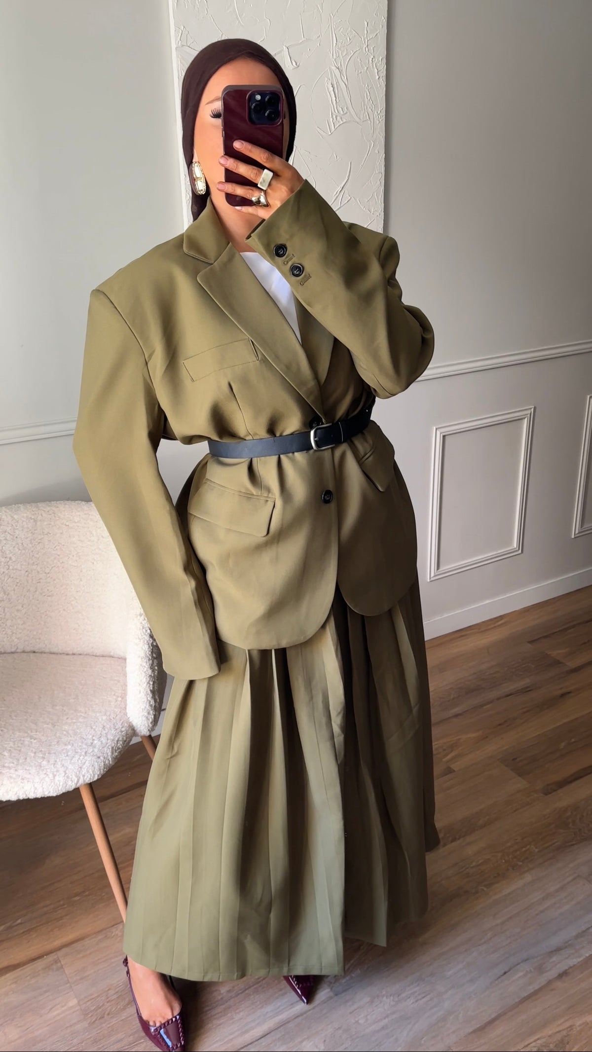 [GAMME LUXE] Blazer ultra oversize | Vert