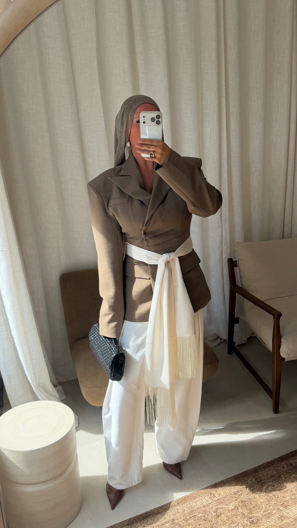 [GAMME PREMIUM] Blazer épais cintré | Camel