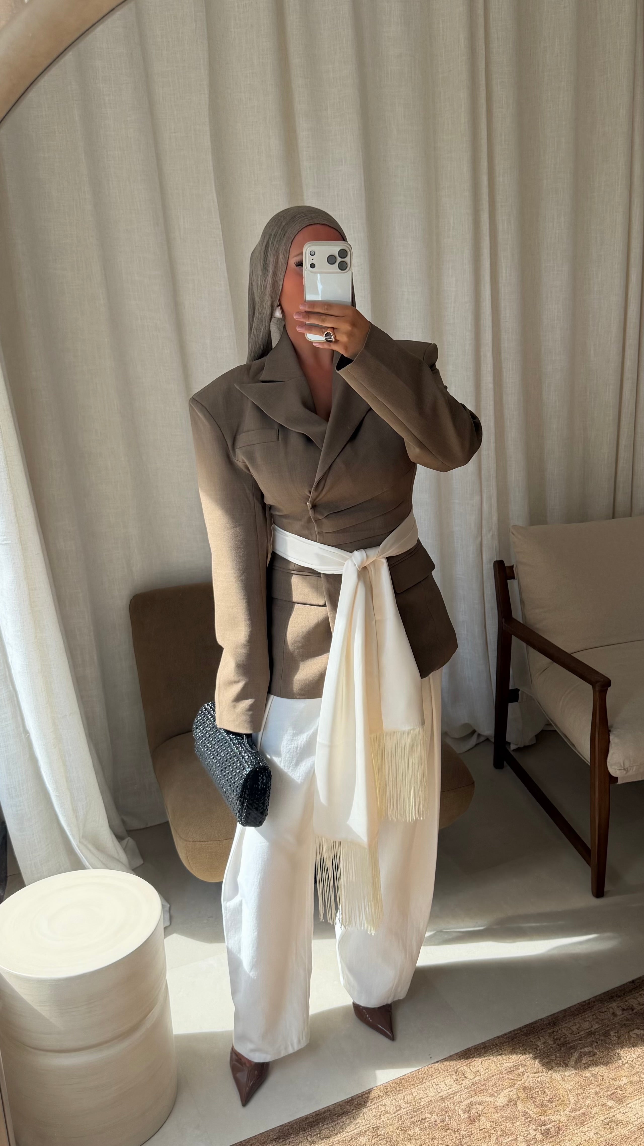 [GAMME PREMIUM] Blazer épais cintré | Camel