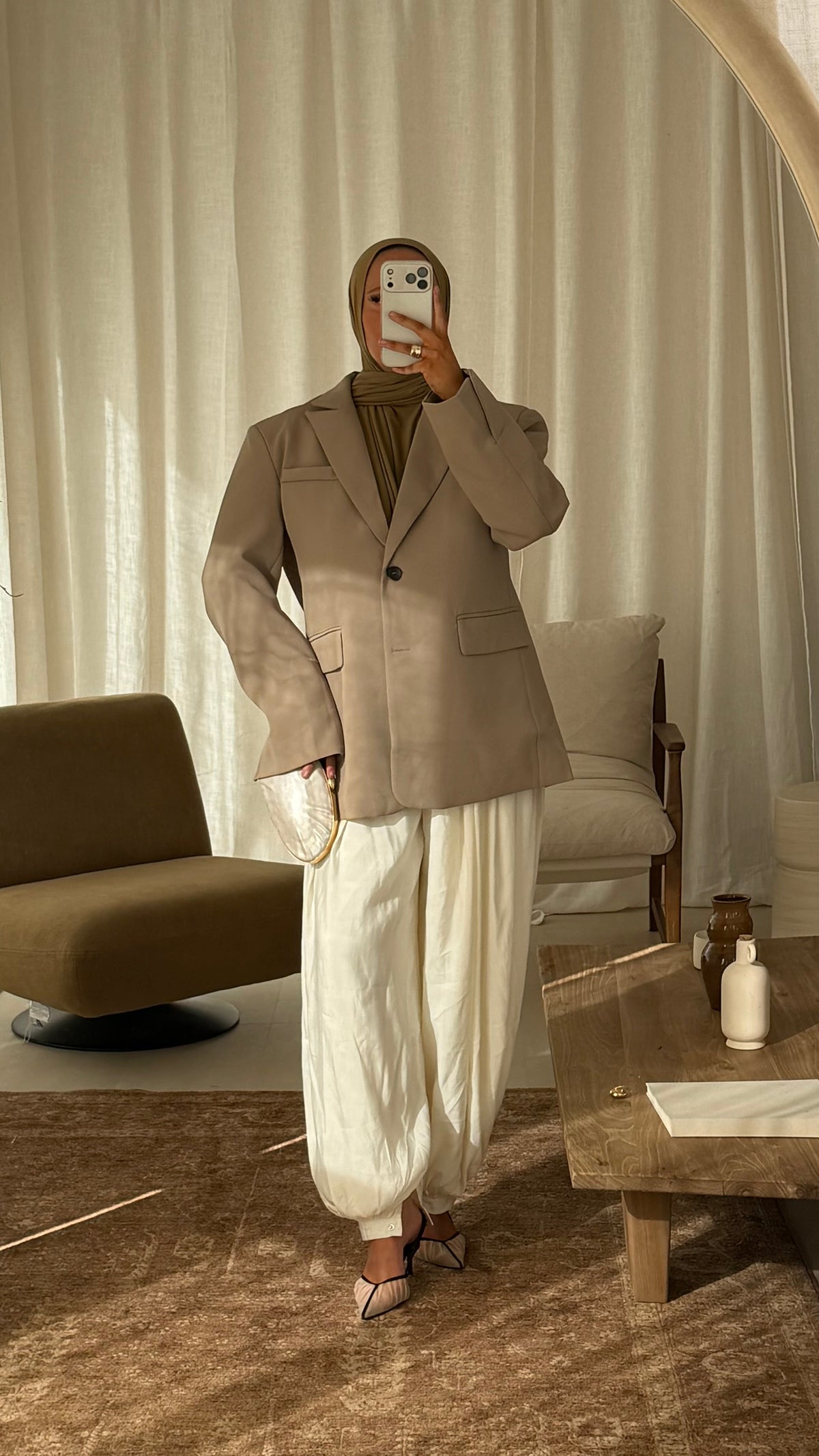 Blazer masculin ultra oversize | Beige