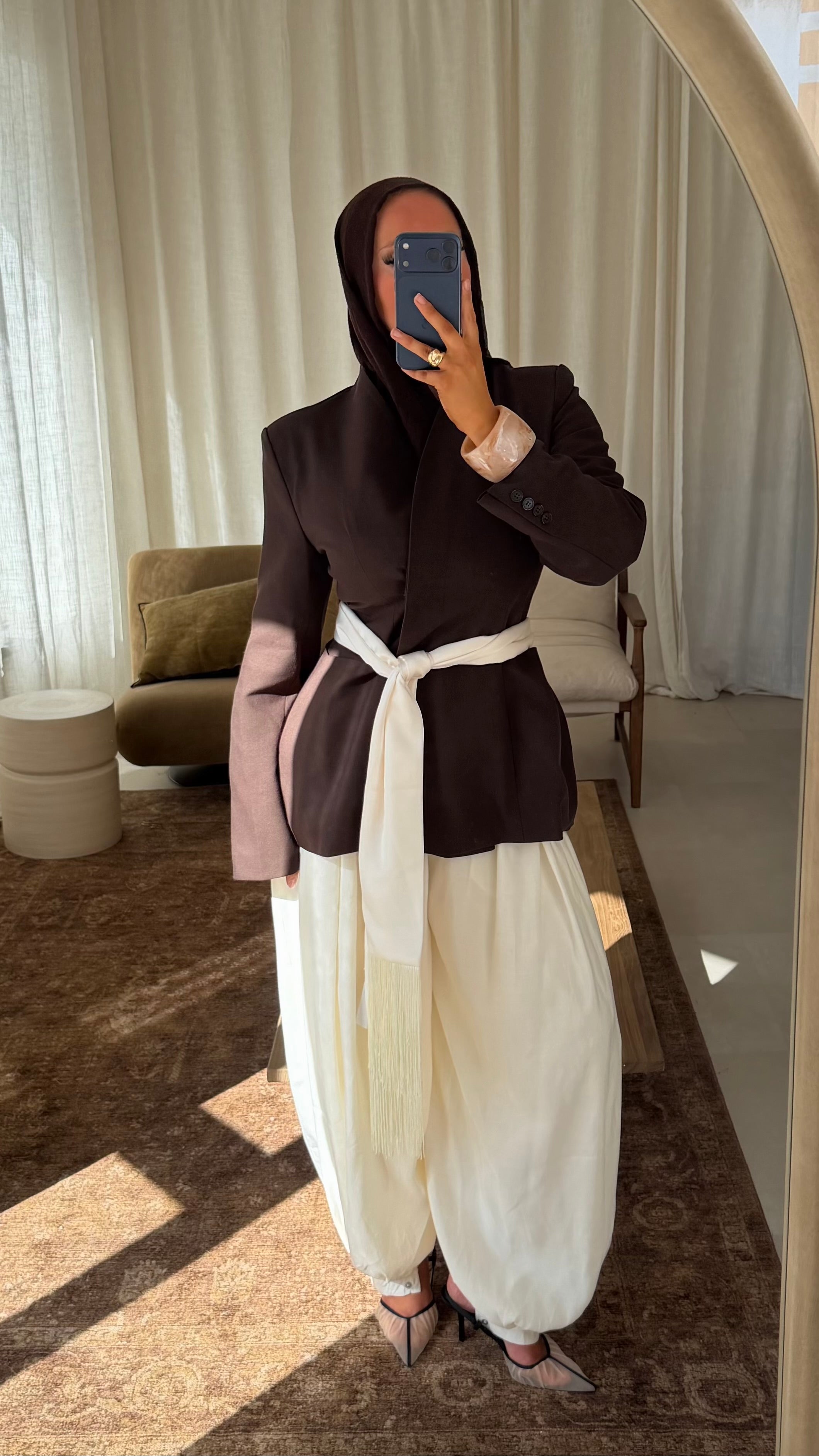 [GAMME LUXE] Blazer épais ultra cintré | Marron foncé | Pré-commande (envoi sous 1 semaine)