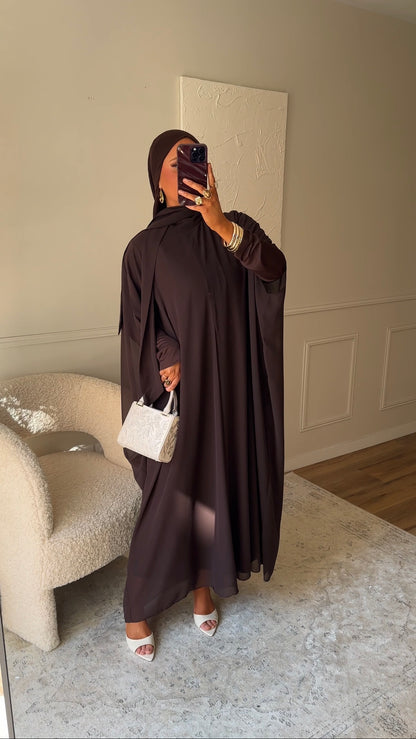 [CRÉATION] Cape transparente WAELIA | Marron