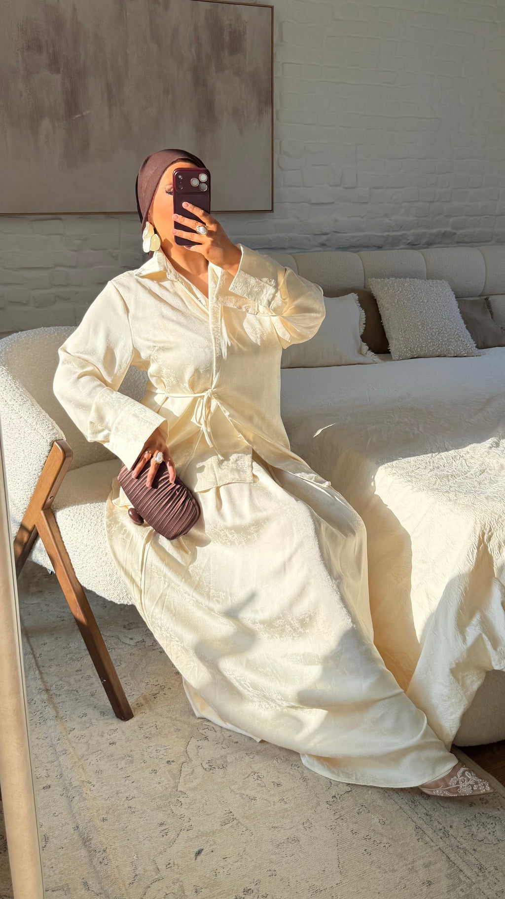 Ensemble ultra fluide à nouer | Beige