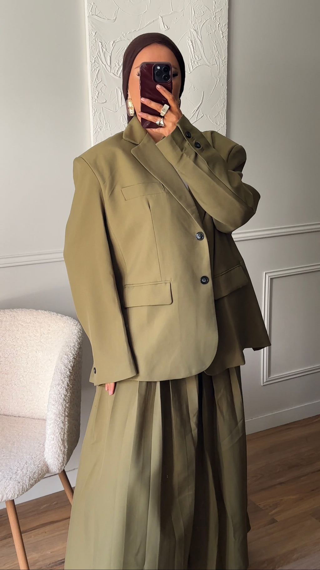 [GAMME LUXE] Blazer ultra oversize | Vert