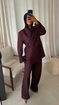 [GAMME PREMIUM] Blazer cache cœur oversize | Bordeaux