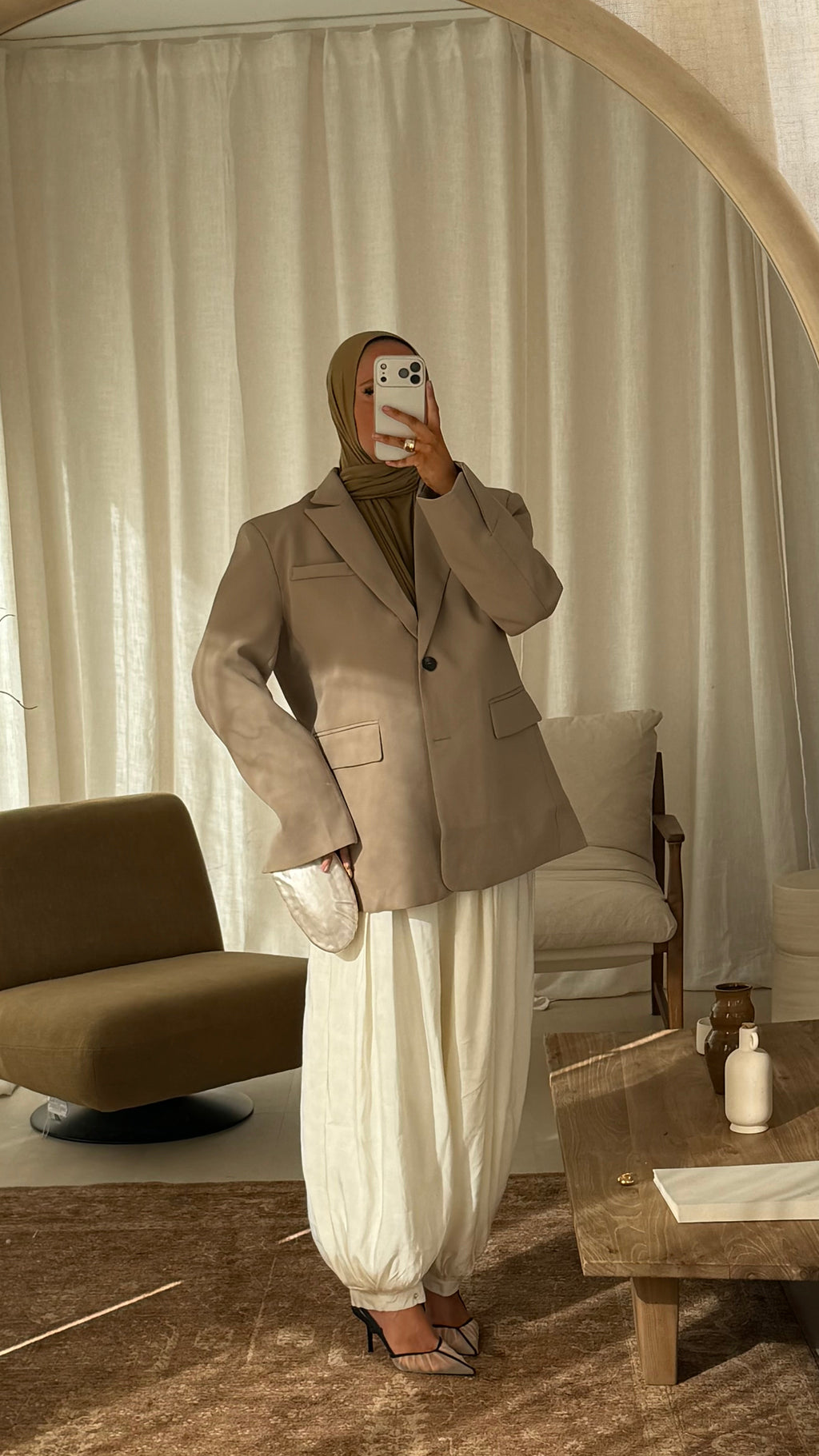 Blazer masculin ultra oversize | Beige