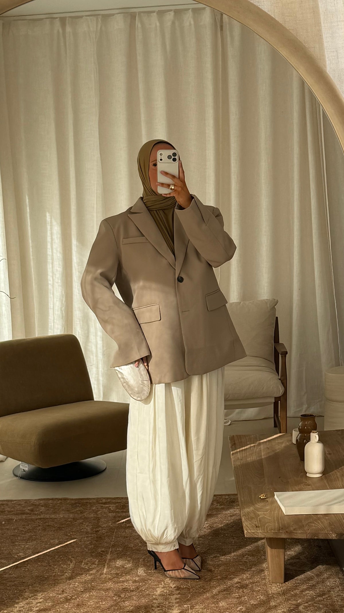Blazer masculin ultra oversize | Beige