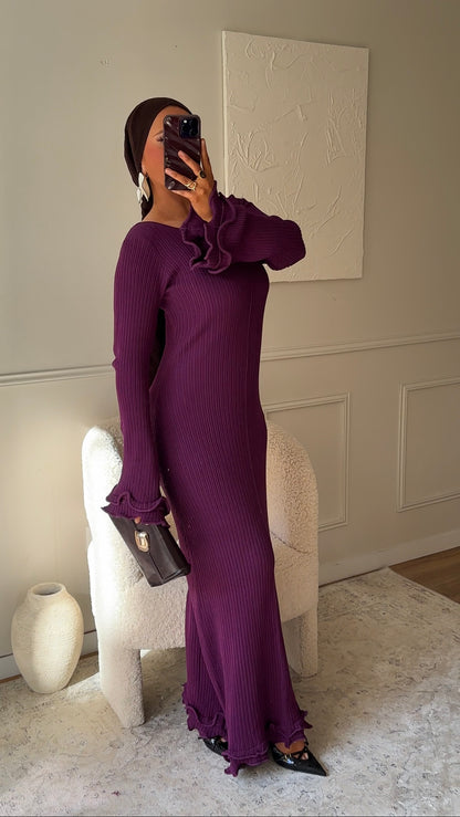 Robe longue HOMEN | Prune