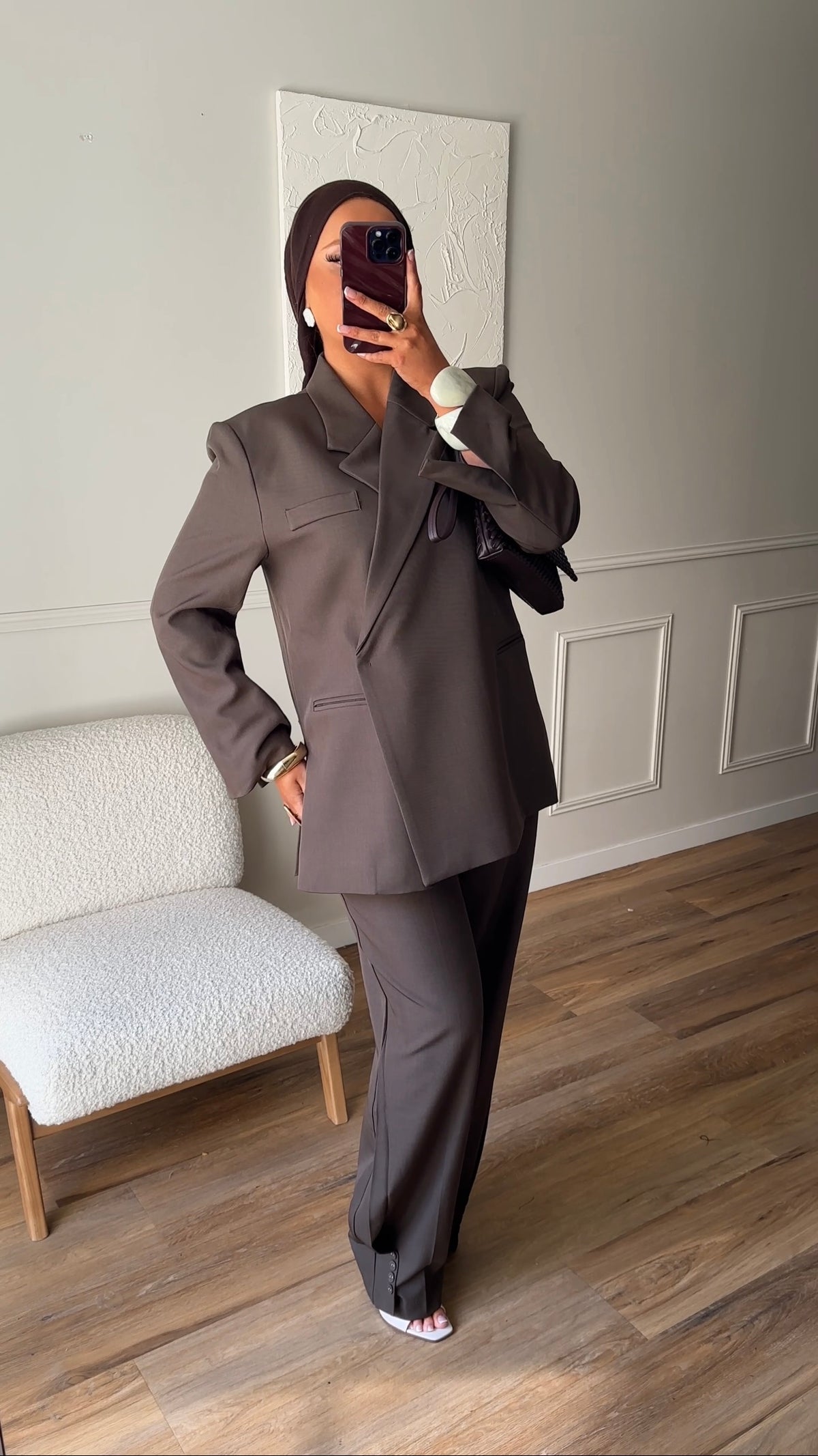 [GAMME PREMIUM] Pantalon ultra long | Marron