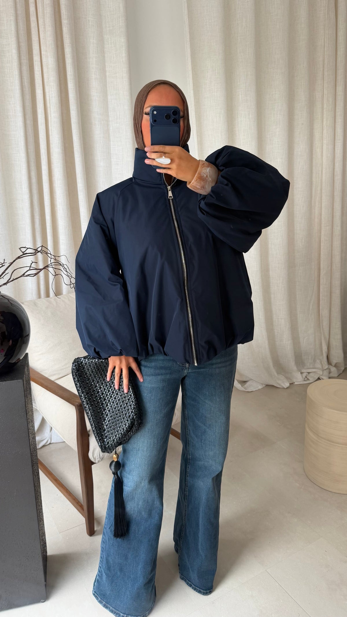 Bomber ultra épais | Bleu marine
