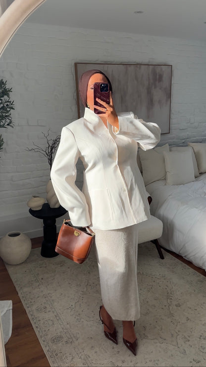 [CRÉATION] Blazer cintré et oversize | Blanc