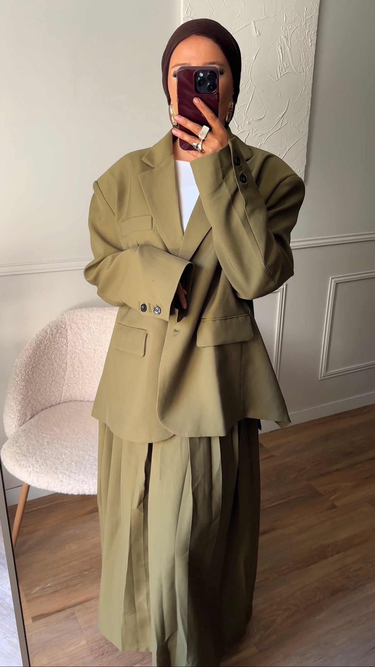 [GAMME LUXE] Blazer ultra oversize | Vert
