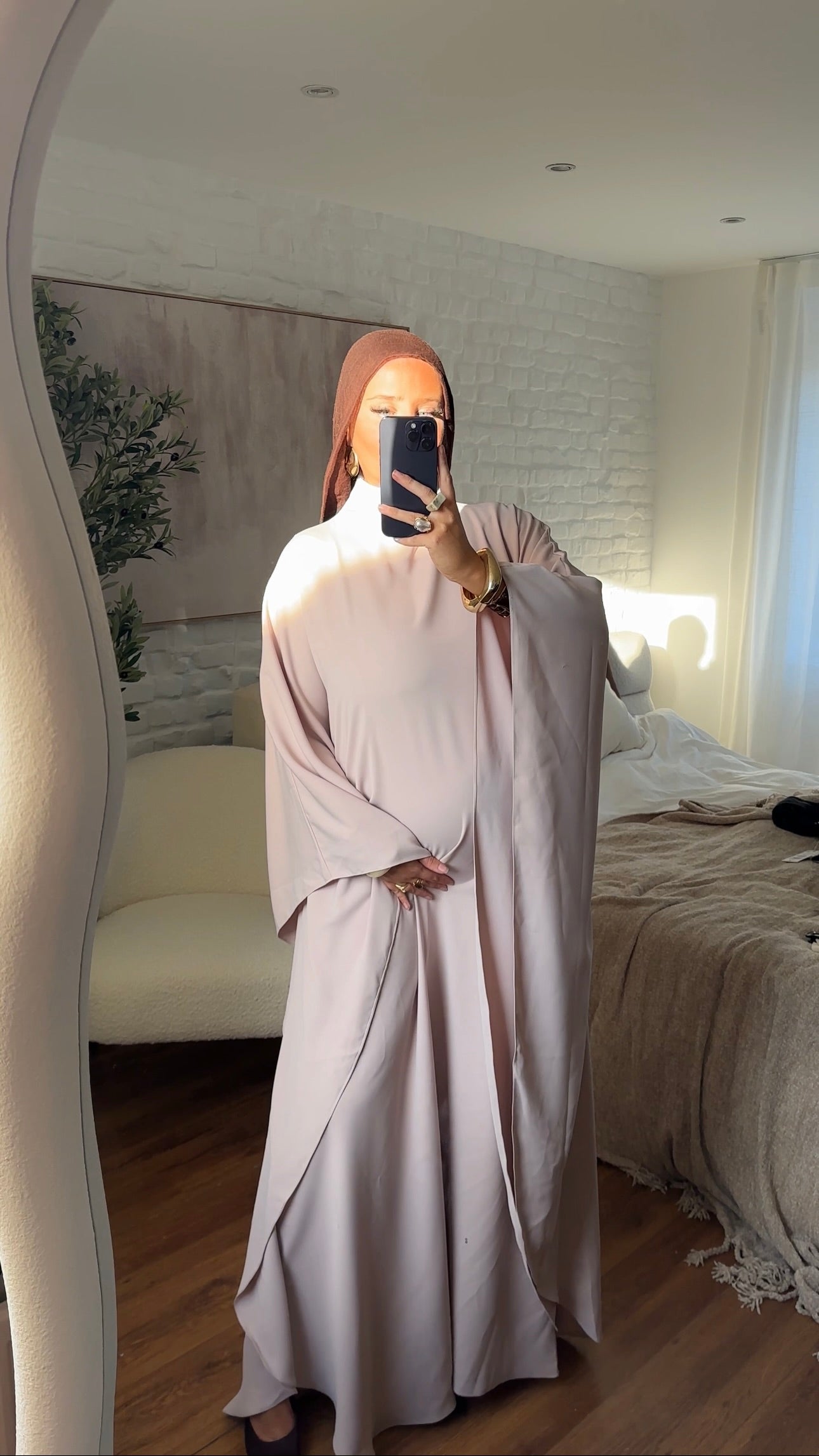 [CRÉATION] Robe ultra longue MAYARA | Rose pale