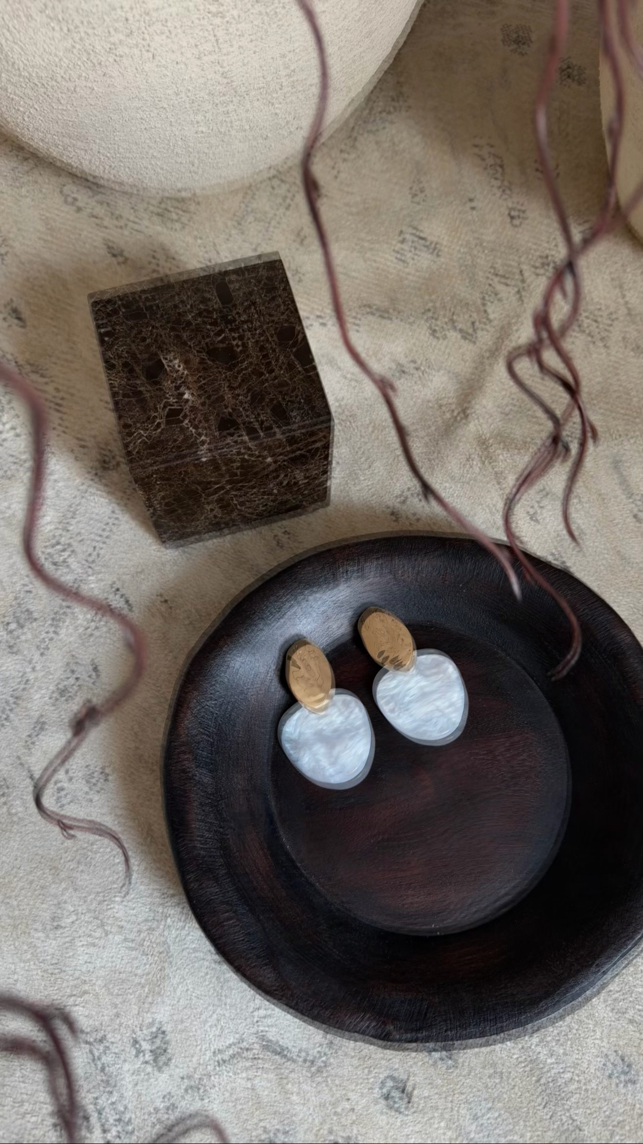Boucles d'oreilles | Blanc