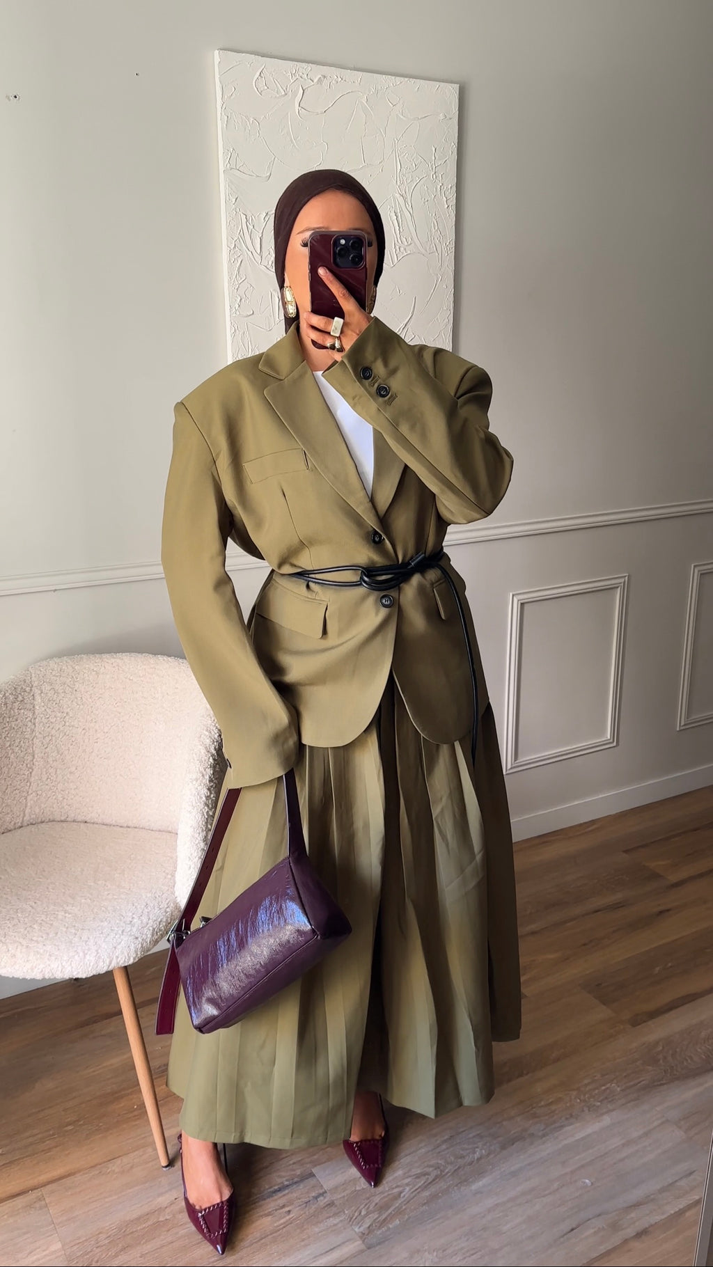 [GAMME LUXE] Blazer ultra oversize | Vert