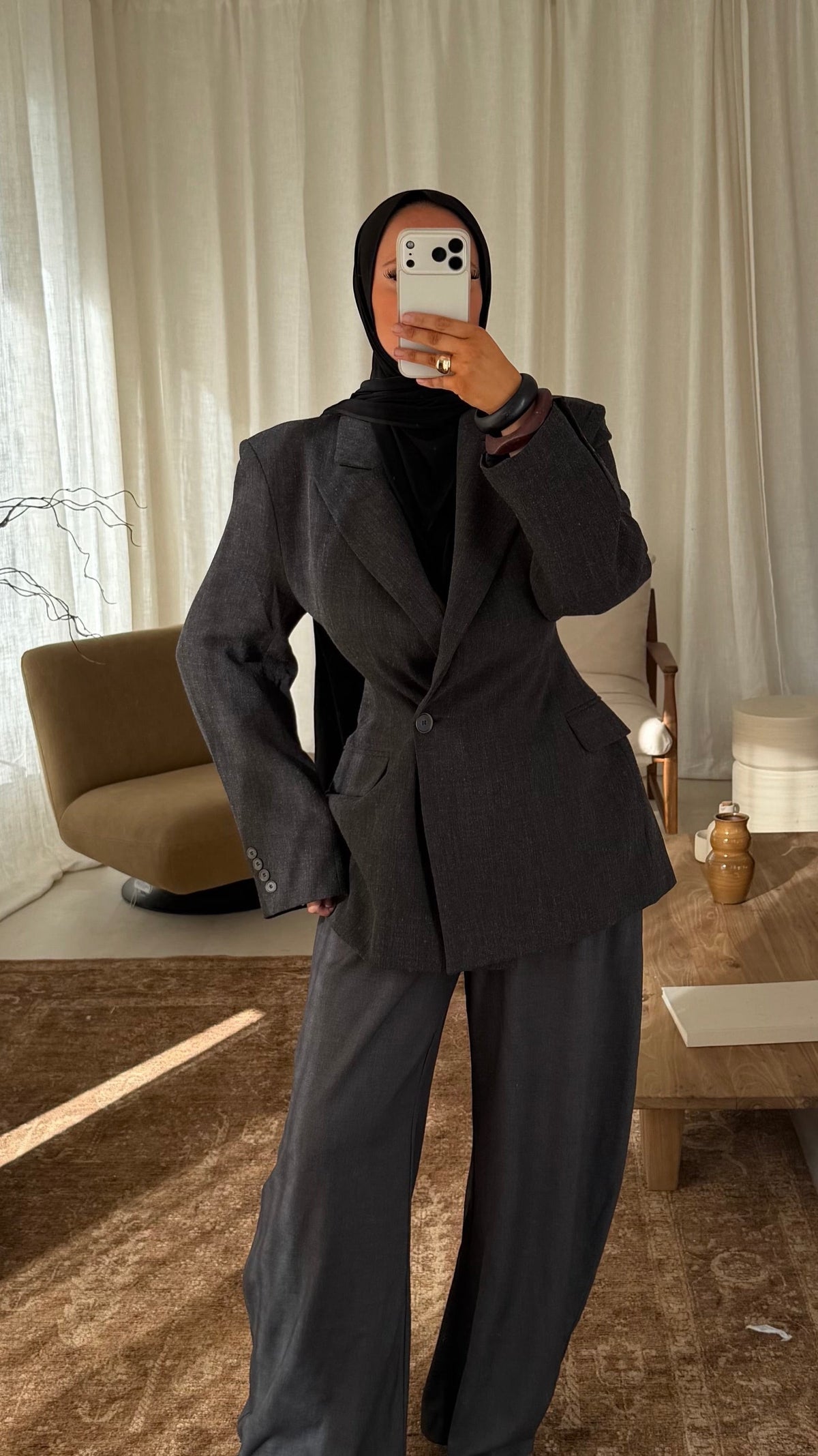 [GAMME PREMIUM] Blazer croisé cintré | Gris