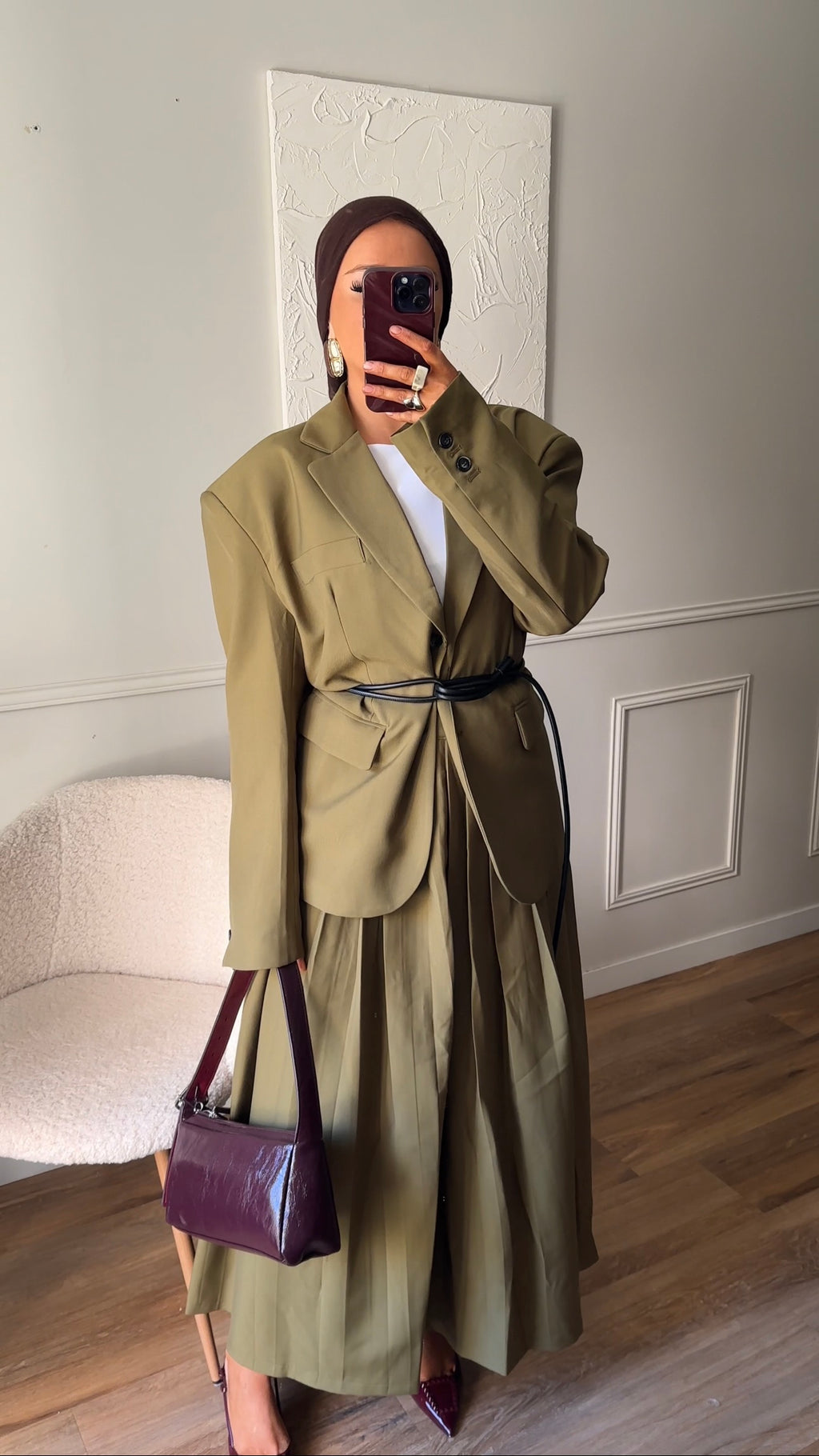 [GAMME LUXE] Blazer ultra oversize | Vert